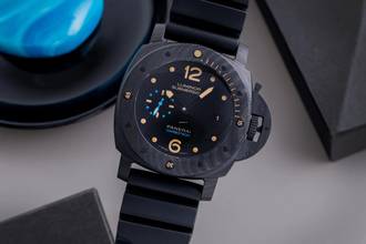 Thumbnail von Panerai Luminor Submersible 1950 3 Days Automatic Carbon Automatik Herrenuhr Ref. PAM00616 B&P 2018