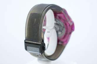 Thumbnail von Hublot Big Bang Unico 45mm Red Sapphire - With Box And Papers - With Additional Hublot Velcro Strap - 24 Months Warranty - 411.JR.4901.RT