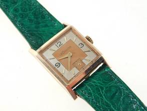 Thumbnail von Jaeger-LeCoultre Classic Le Coultre - Rare Vintage 18K Pink Gold - Classic Watch Kaliber 428/2 frühe Le Coultre Herrenuhr