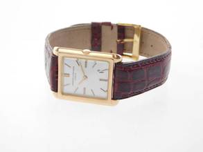 Vacheron Constantin Tank Ultra Thin 18 Karat Rotgold RARE Kaliber 1003 Handaufzug 4,5mm flach unpolished original condition Rare 