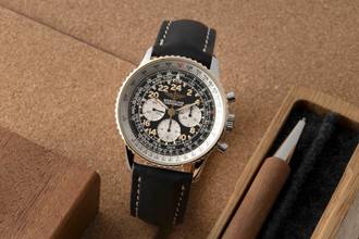 Thumbnail von Breitling Navitimer Cosmonaute Chronograph Stahl / Gold Handaufzug Ref. B12019
