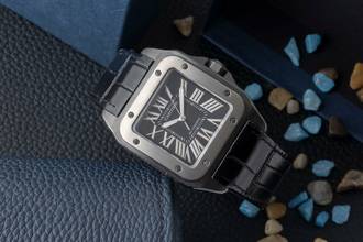Thumbnail von Cartier Santos 100 Stahl / Titan Automatik Ref. W2020010 Box & Papiere 2017