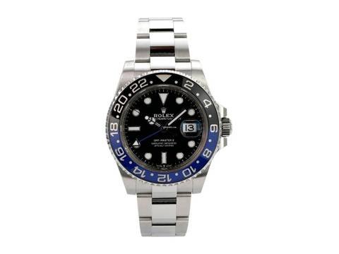  Rolex GMT-Master II Edelstahl Ref. 126710BLNR Oyster 