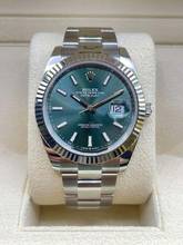  Rolex Datejust 41 Green Dial FULL SET BOX+PAPERS LIKE NEW 2023 Lc AT first buying receipt 