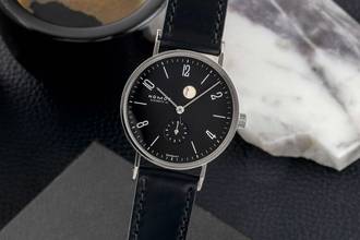 Thumbnail von NOMOS Tangente Tankwart - Wempe 100 limited Stahl Handaufzug Box & Papiere 2005