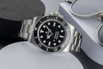 Thumbnail von Rolex Submariner (No Date) Edelstahl Automatik Herrenuhr Ref. 124060 B&P 2023