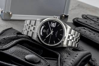 Thumbnail von Tudor Prince Date Day Black Dial Edelstahl Automatik Herren Ref. 76200
