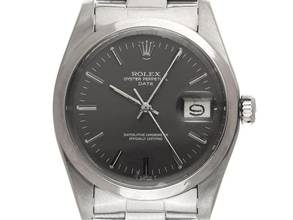 Thumbnail von Rolex Oyster Perpetual Date open 6/9 Ref.1500 1977 Box&Beschribung original unpoliert Oyster Perpetual Date Rhodium open 6/9 Stahl