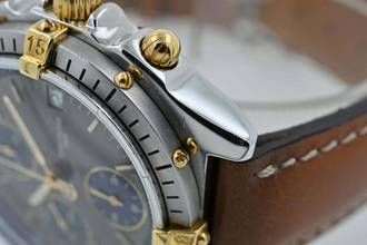  Breitling Chronomat Chronograph Stahl/Gold B13047 Grey Dial 