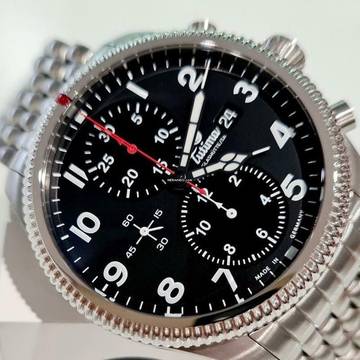  Tutima Grand Classic Flieger Classic Chronograph NEW FULL SET 