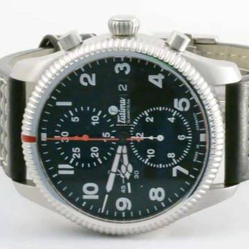  Tutima Grand Classic Flieger Classic Chronograph NEW FULL SET 