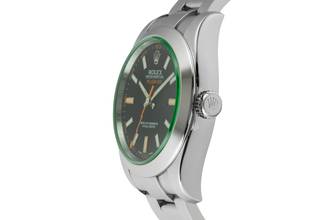 Thumbnail von Rolex Milgauss Edelstahl Automatik Herrenuhr Ref. 116400GV Papiere 2014