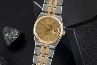  Rolex Datejust 36 Oysterquarz Stahl / Gold Quarz Herrenuhr Ref. 17013 Klassiker 