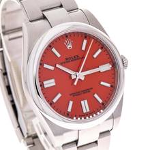 Thumbnail von Rolex Oyster Perpetual 41 Red – 124300 – like NEW – 2020 Full Set