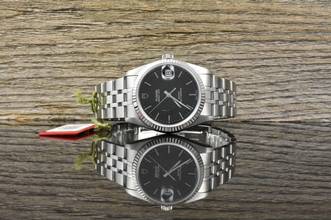  Tudor Prince Date 74034 NOS / UNGETRAGEN Black Dial - Full Set 2002 