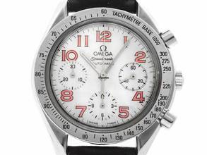  Omega Speedmaster Reduced Ref.175.0042 1996 Box&Beschreibung original unpoliert Speedmaster Reduced Perlmutt 