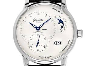 Thumbnail von Glashütte Original PanoMaticLunar Ref.1-90-02-42-32-61 2026 Full Set Ungetragen PanoMaticLunar Mondphasenanzeige Krokoleder Faltschließe