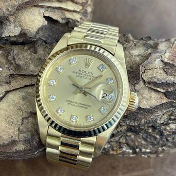  Rolex Lady-Datejust Datejust Lady 26 - 750er Gelbgold - Dia Dial - Ref. 6917 