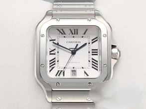Thumbnail von Cartier Santos Grosses Modell Edelstahl Wssa0018 2020 Automatik Stahl Steel