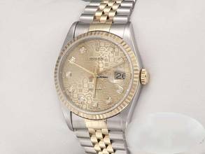Thumbnail von Rolex Datejust 36 36mm 16233 2000 Stahl Gelbgold 750 Diamanten Automatik Stainless Steel 18kt Yellow Gold Jubilé-band Chronometer Oyster