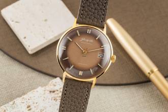  Glashütte Original Spezimatic Messing vergoldet Automatik vintage Klassiker 
