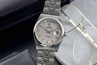  Tudor Prince Date Day Silver Dial Edelstahl Automatik Herrenuhr Ref. 76200 