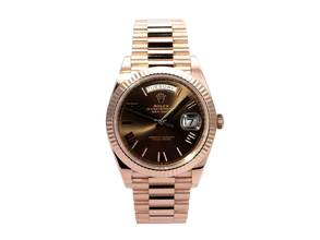  Rolex Day-Date 40 Everose-Gold Ref. 228235 Choco Römisch 
