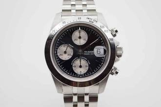  Tudor Prince Date Chronograph 79280 Newman Dial Box & Papiere 