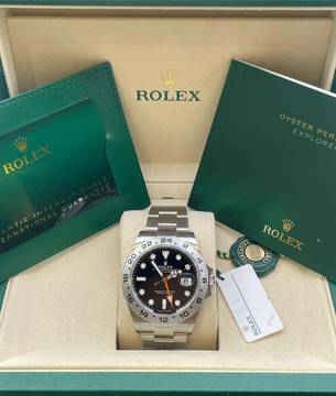  Rolex Explorer II 2025 NEW FULL SET with box&Papers UNWORN Black Dial 