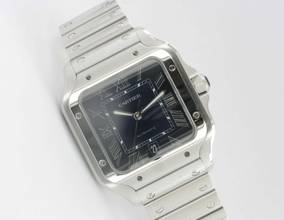  Cartier Santos De Cartier Blue Dial 