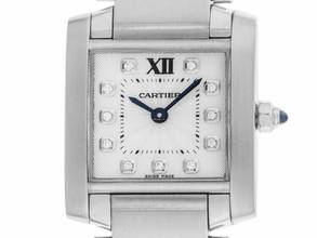 Thumbnail von Cartier Tank Française MM Medium Modell Ref.3217 2016 Box sehr gut Vintage Tank Francaise MM Medium Modell Diamanten