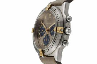 Thumbnail von Breitling Callisto Chronograph Stahl vergoldet Handaufzug Herrenuhr Ref. 80520