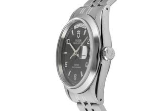 Thumbnail von Tudor Prince Date Day Black Dial Edelstahl Automatik Ref. 76200 Papiere