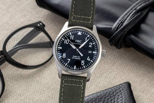  IWC Fliegeruhr Mark Schaffhausen Mark XVI Fliegeruhr Automatik Stahl Ref. IW325501 Papiere 2009 