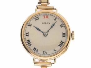Thumbnail von Rolex Art Deco Stretch 1927 original Box sehr gut Vintage Art Deco Stretch 9kt Gelbgold 21g