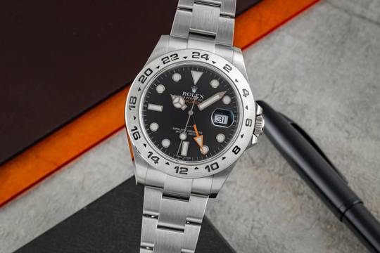  Rolex Explorer II Black Dial Edelstahl Automatik Herrenuhr Ref. 216570 B&P 2016 