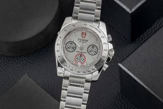  Tudor Sport Chronograph Silver Dial Edelstahl Automatik Ref. 20300 H-Serie 