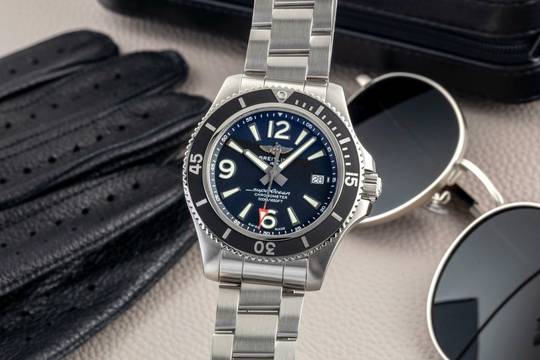  Breitling Superocean 42 Edelstahl Automatik Herrenuhr Ref A17366 Box & Papiere 