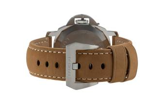 Thumbnail von Panerai Luminor Base Logo Stahl Handaufzug Herrenuhr Ref. PAM01086 B&P 2024
