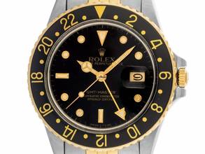  Rolex GMT-Master Ref.16753 1984 Box&Beschreibung sehr Gut Vintage GMT Master Open 6/9 Flat 4 