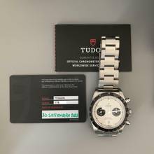 Thumbnail von Tudor Black Bay Chrono Chronograph 79360N white dial Full Set