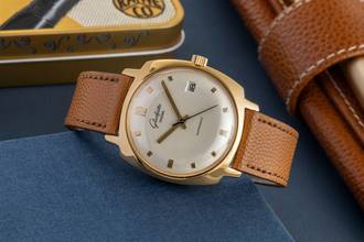 Thumbnail von Glashütte Original Spezimatic Messing vergoldet Automatik Herrenuhr Vintage Klassiker