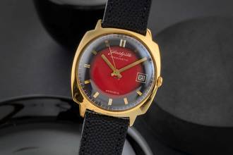 Thumbnail von Glashütte Original Spezimatic Messing vergoldet Automatik Herrenuhr Vintage Klassiker