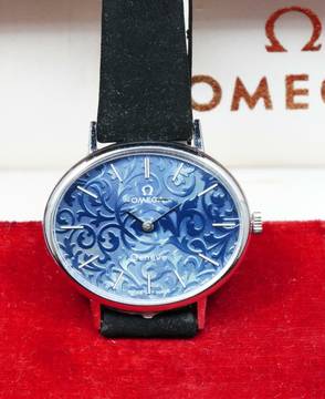  Omega Classic RARE NOS ELLIPSE WITH FLORAL DIAL FROM THE 70'S RARE VINTAGE 