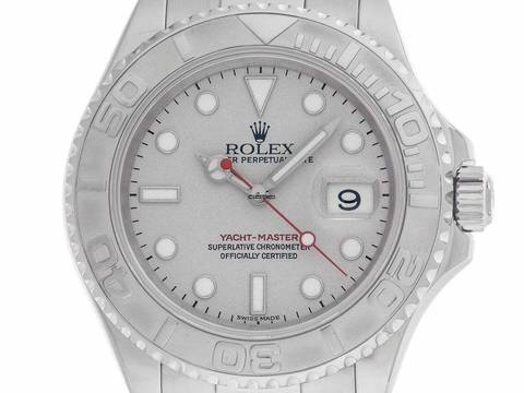  Rolex Yacht-Master Ref.168622 2005 Full Set sehr gut Vintage Yacht-Master Medium Stahl 950 Platin 