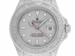  Rolex Yacht-Master Ref.168622 2005 Full Set sehr gut Vintage Yacht-Master Medium Stahl 950 Platin 
