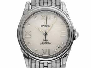 Thumbnail von Omega De Ville Co-Axial Ref.4581.75.00 2010 Full Set sehr gut Vintage De Ville Automatic Perlmutt Diamanten