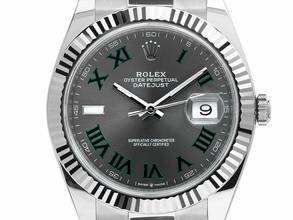  Rolex Datejust 41 Wimbledon Ref.126334 2022 Full Set wie Neu Datejust Wimbledon Stahl 18kt Weißgold 