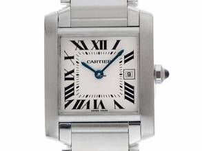 Thumbnail von Cartier Tank Française MM Medium Modell Ref.2465 2004 Full Set sehr Gut Vintage Tank Francaise MM Medium Modell