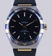  Omega Constellation 41mm Black Gold Ceramic Green Dial Chronometer B+P 